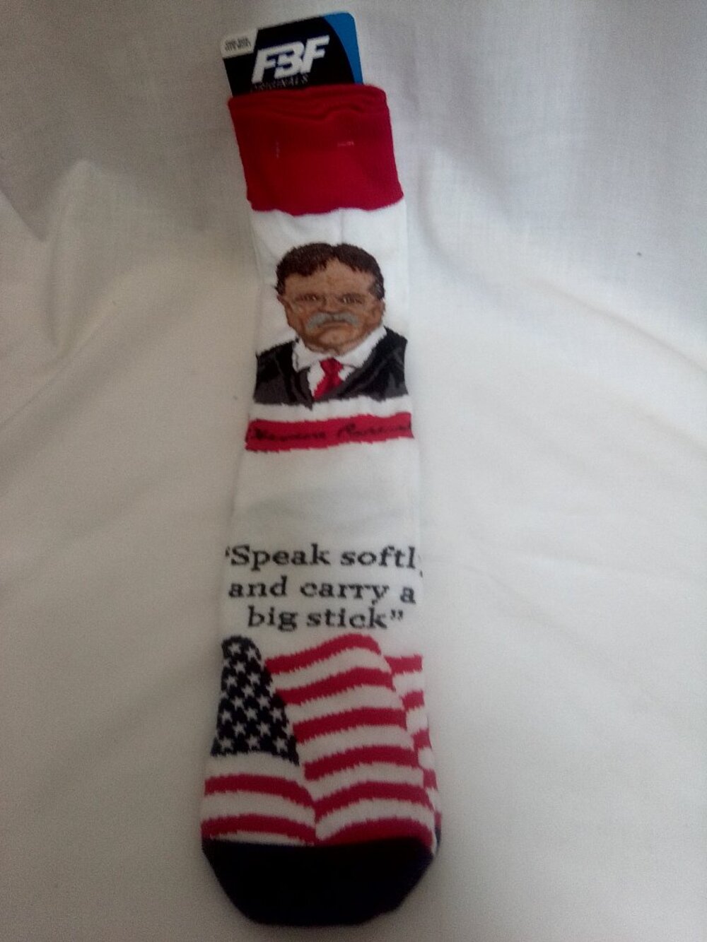 FBF ORIGINALS Theodore Roosevelt socks NWT